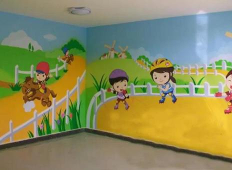 上栗幼儿园墙体彩绘制作流程及注意事项