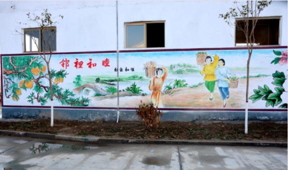 上栗乡镇文化墙 乡风文明焕发新活力