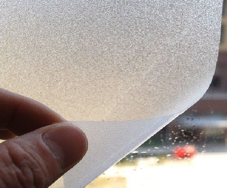 上栗玻璃门外面粘广告用什么材料好？